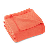 Waffle Weave Honeycomb Knit Soft Solid Textured Cotton Blanket