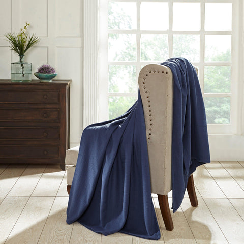 100% Cotton Waffle Blanket – Cooling Waffle Weave, Lightweight & Breathable