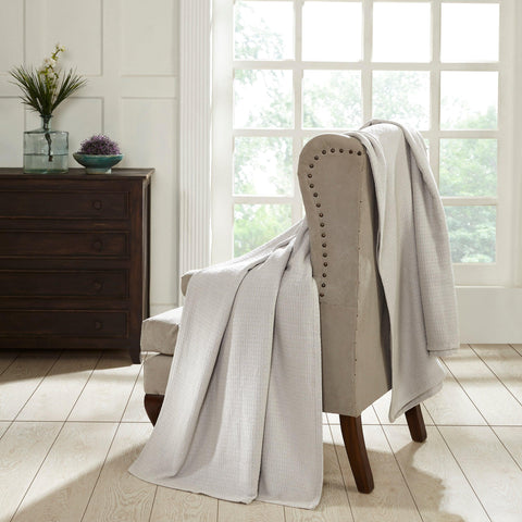 100% Cotton Waffle Blanket – Cooling Waffle Weave, Lightweight & Breathable