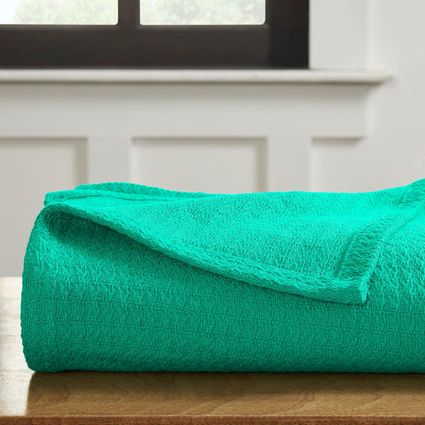 100% Cotton Waffle Blanket – Cooling Waffle Weave, Lightweight & Breathable