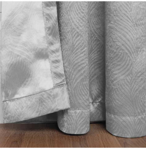 Blackout Window Curtains Waverly Geometric Room Darkening Washable Set of 2