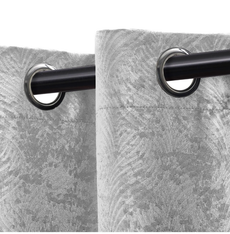 Blackout Window Curtains Waverly Geometric Room Darkening Washable Set of 2