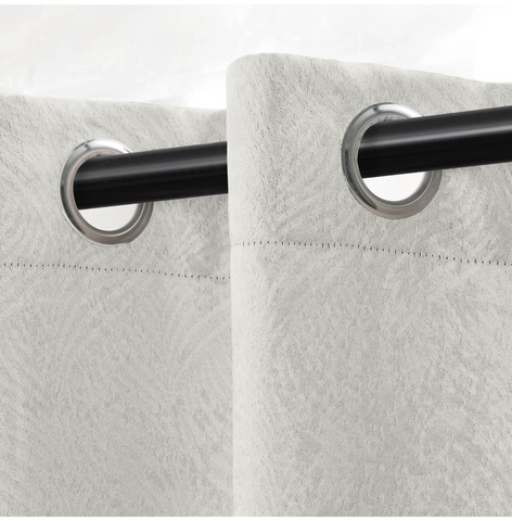 Blackout Window Curtains Waverly Geometric Room Darkening Washable Set of 2
