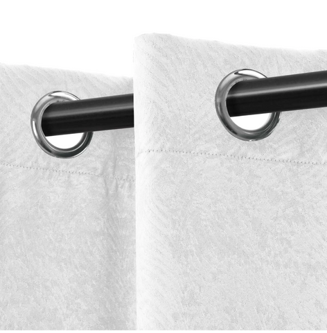 Blackout Window Curtains Waverly Geometric Room Darkening Washable Set of 2