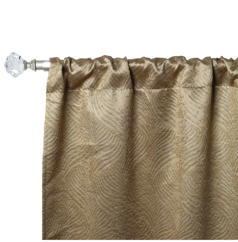 Blackout Window Curtains Waverly Geometric Room Darkening Washable Set of 2