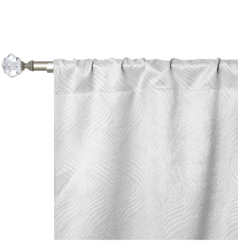Blackout Window Curtains Waverly Geometric Room Darkening Washable Set of 2