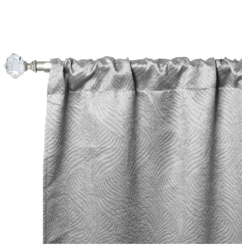 Blackout Window Curtains Waverly Geometric Room Darkening Washable Set of 2