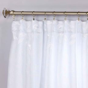 Leaves Room Darkening Back Tabs Blackout Curtain Panels, Set of 2