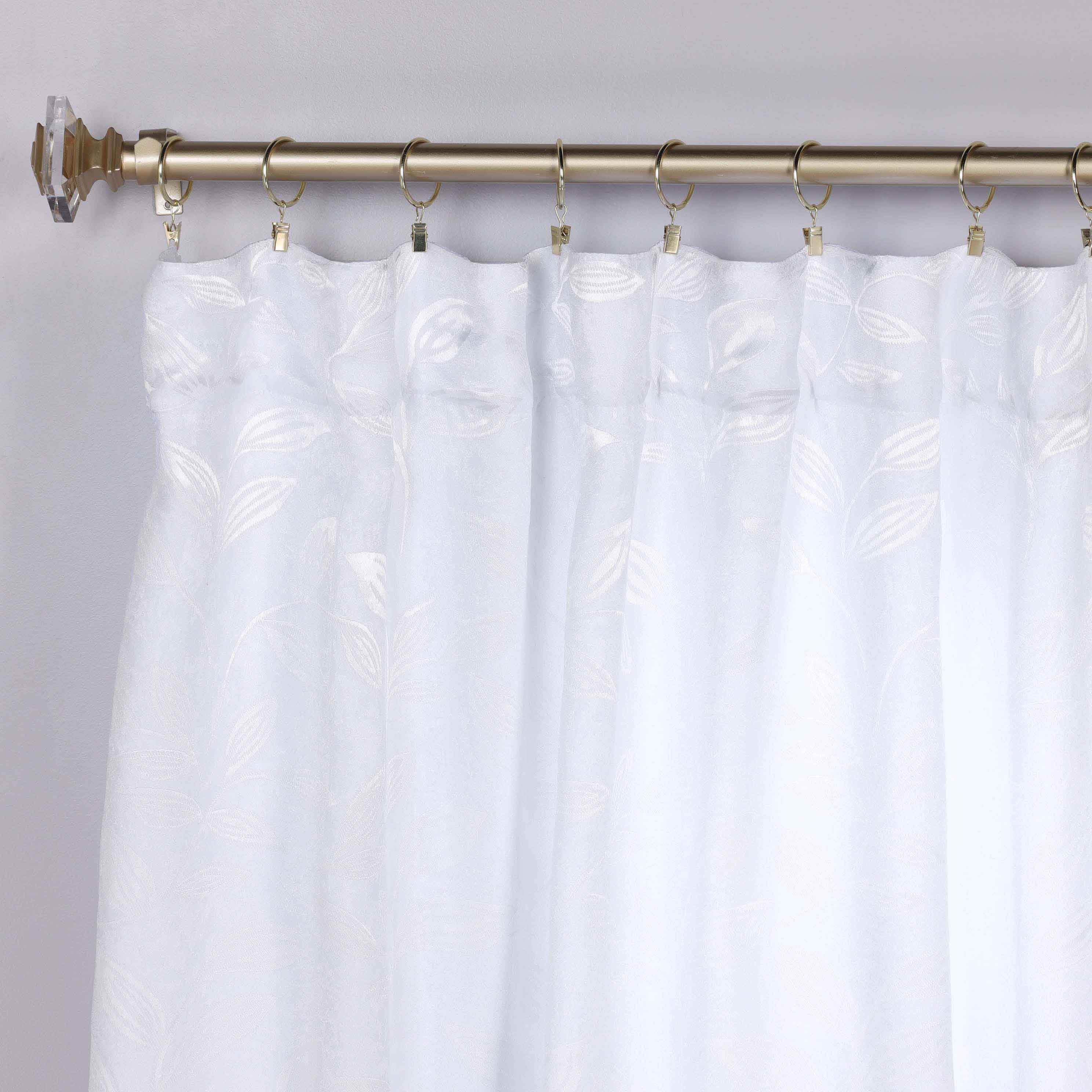Leaves Room Darkening Back Tabs Blackout Curtain Panels, Set of 2