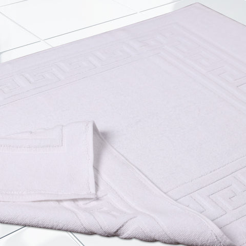 Egyptian Cotton Bath Mat Set of 2 Greek Key Infinity Border