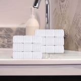 Napa Zero Twist Cotton Solid Waffle Honeycomb Hand Towel Set of 6