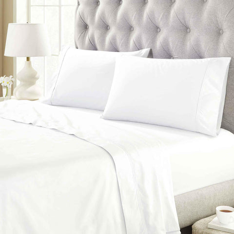 300 Thread Count Organic Cotton Percale Bed Sheet Sets - Deep Pocket