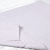 Egyptian Cotton Greek Key Infinity Border Bath Mat Set of 2
