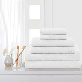 Egyptian Cotton Basketweave Towel Set 6 Piece