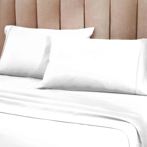 1200 Thread Count Cotton Rich Bed Sheet Set Solid Deep Pocket