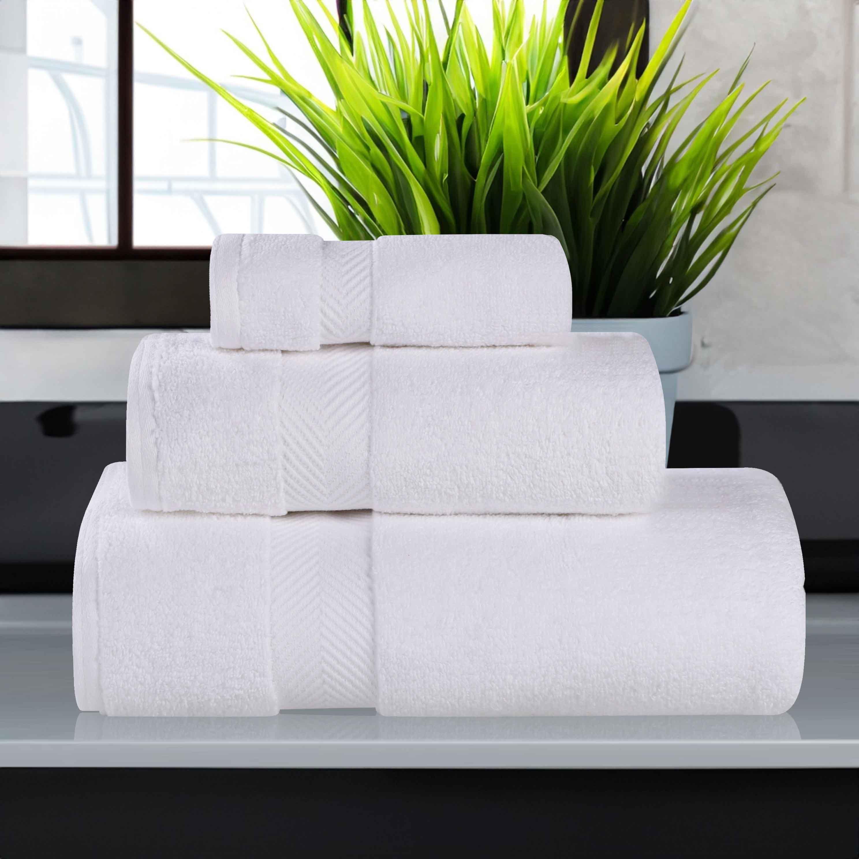 Zero-Twist Smart-Dry Combed Cotton 3 Piece Towel Set