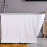 Chevron Zero Twist Solid and Jacquard Soft Cotton Bath Sheet Set of 2