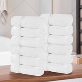 Niles Egyptian Giza Cotton Plush Absorbent Face Towel Washcloth Set of 12