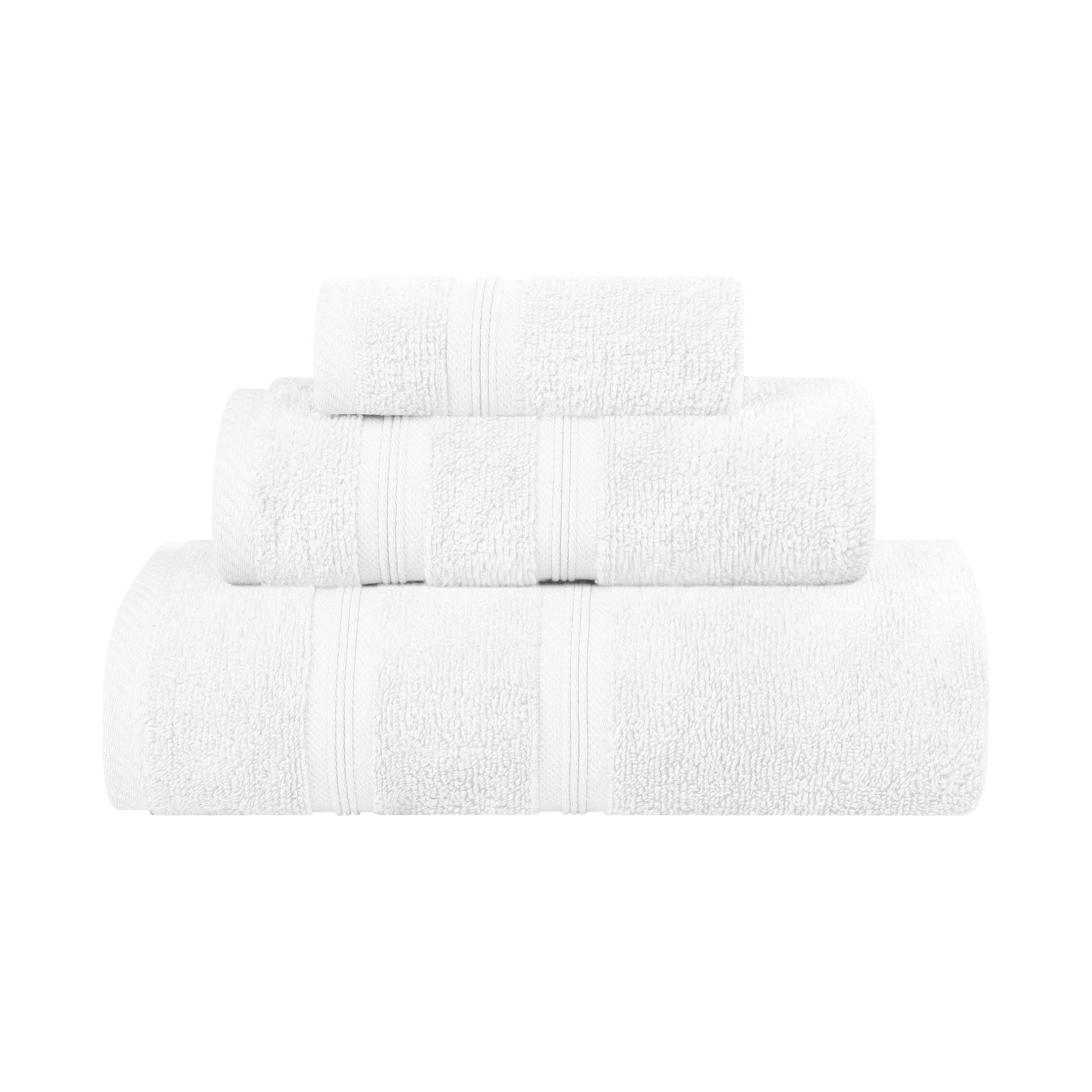 Smart Dry Zero Twist Cotton Medium Weight 3 Piece Assorted Towel Set