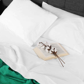 Gina Organic Cotton 300 Thread Count Percale Deep Pocket Bed Sheet Set