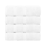 Zero Twist Cotton Medium Weight Bath Towel Set of 4