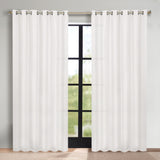 Classic Modern Solid Room Darkening Blackout Curtain Panels, Set of 2