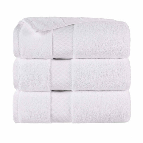 Giza Cotton Plush Absorbent Bath Towel Set of 3