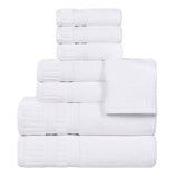 Zero Twist Cotton Towels 8 Piece Venice Collection
