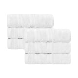 Smart Dry Zero Twist Cotton Medium Weight Hand Towels, Set of 6