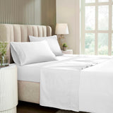 1200 Thread Count Cotton Rich Bed Sheet Set Solid Deep Pocket