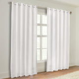 Classic Modern Solid Room Darkening Blackout Curtain Panels, Set of 2