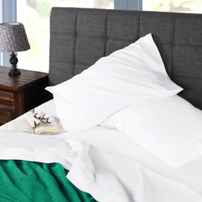 Gina Organic Cotton 300 Thread Count Percale Deep Pocket Bed Sheet Set