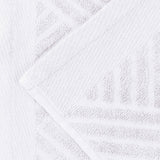 Basketweave Jacquard and Solid 6 Piece Egyptian Cotton Towel Set