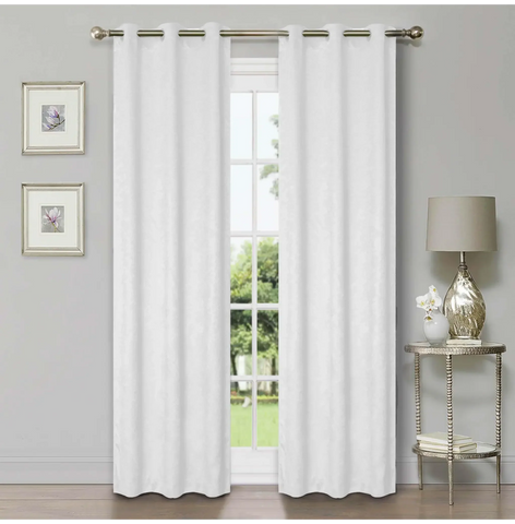 Blackout Window Curtains Waverly Geometric Room Darkening Washable Set of 2