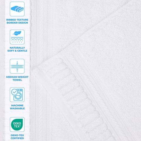 Zero Twist Cotton Towels 8 Piece Venice Collection