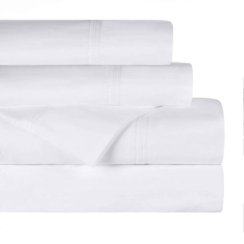 300 Thread Count Organic Cotton Percale Bed Sheet Sets - Deep Pocket