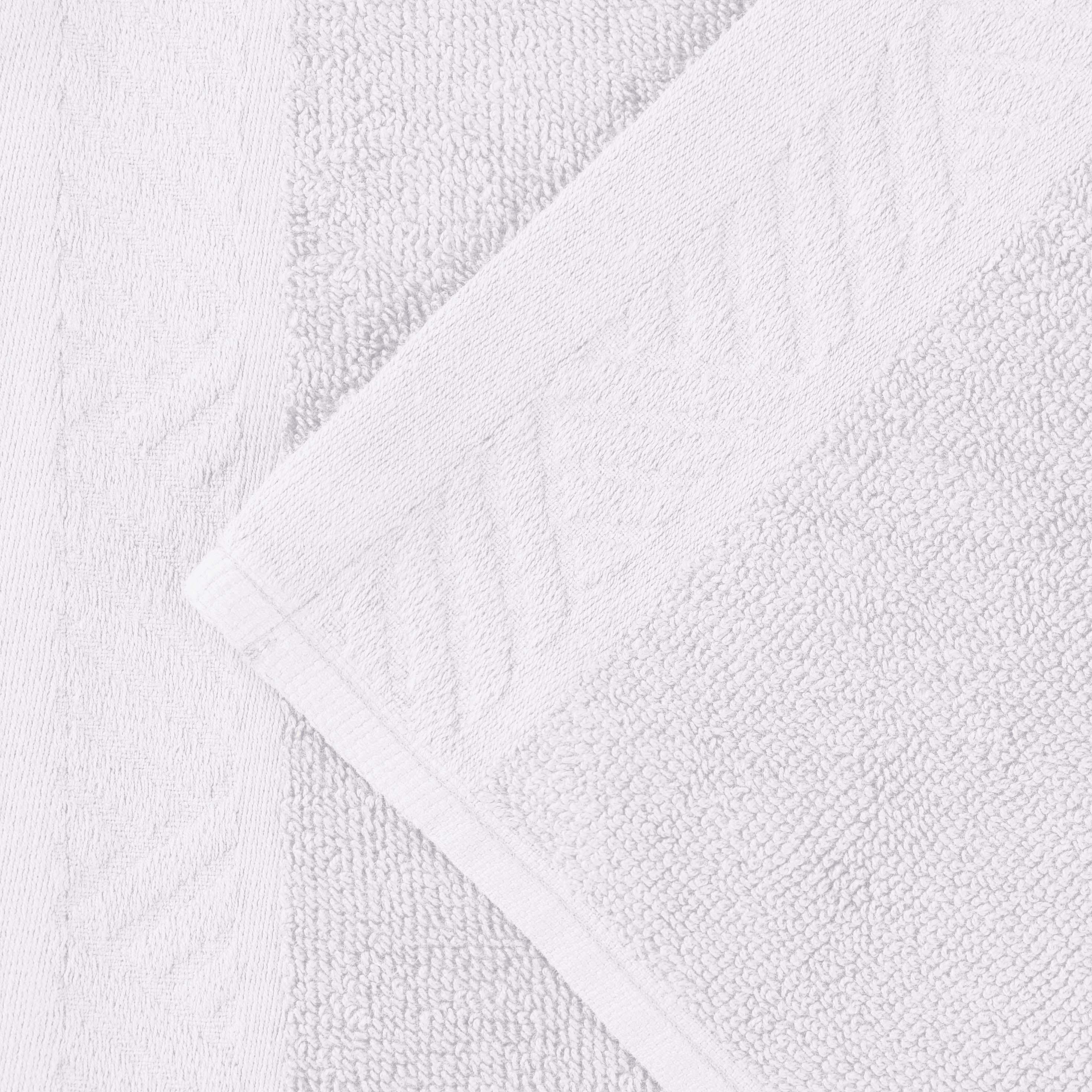 Basketweave Egyptian Cotton Solid 3 Piece Assorted Towel Set