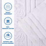 Zero-Twist Cotton Jacquard Towel Set 9 Piece - Sadie
