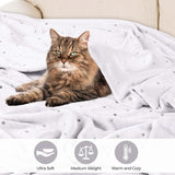 Fleece Plush Medium Weight Fluffy Soft Decorative Polka Dot Blanket