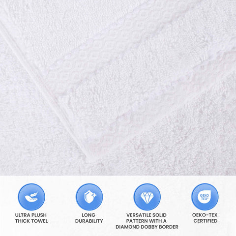 Giza Cotton Plush Absorbent Bath Towel Set of 3