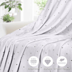 Fleece Plush Medium Weight Fluffy Soft Decorative Blanket Or Throw