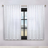 Leaves Room Darkening Back Tabs Blackout Curtain Panels, Set of 2