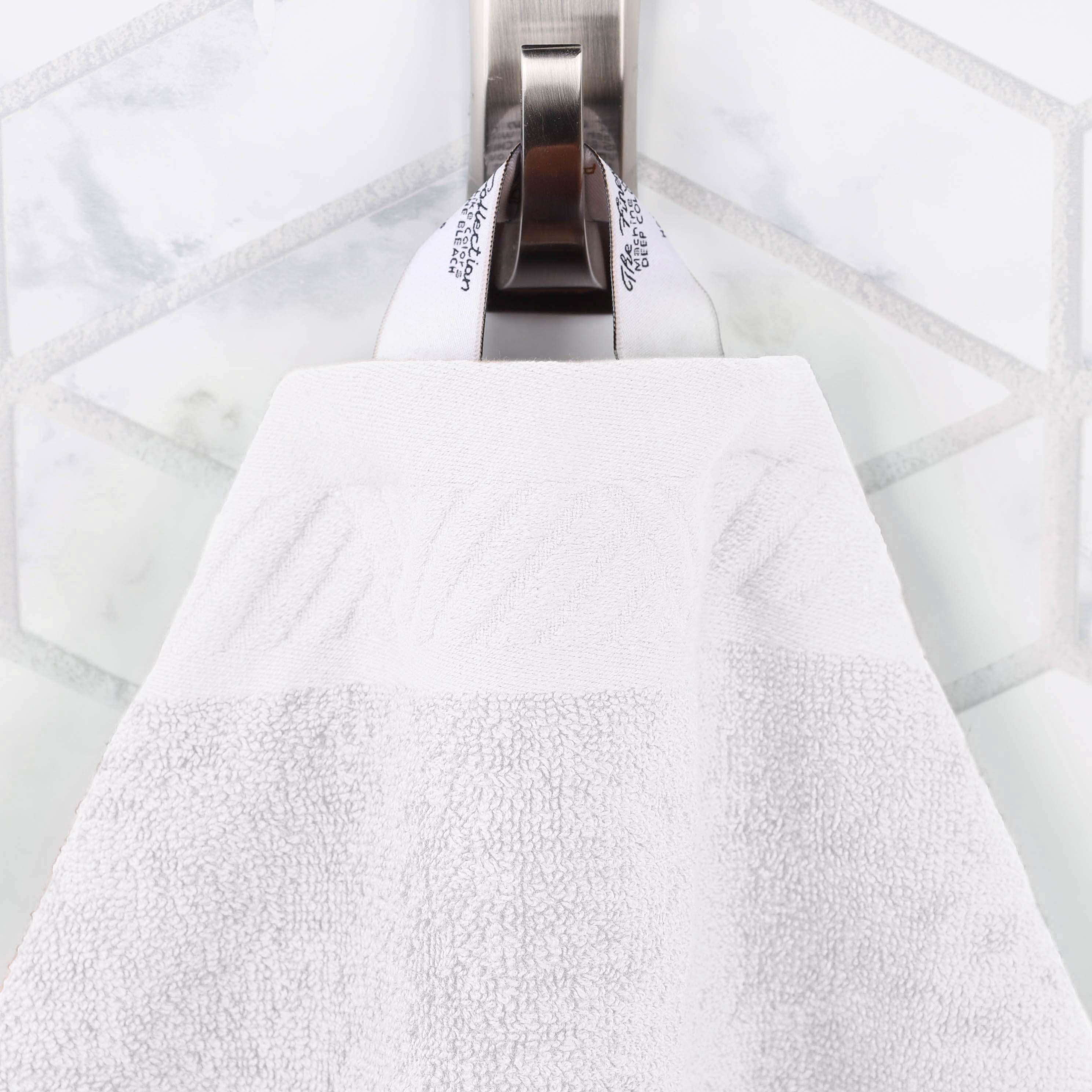 Basketweave Egyptian Cotton Solid 3 Piece Assorted Towel Set