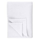 Aswan Cotton Medium Weight Textured Modern Chevron Woven Coverlet