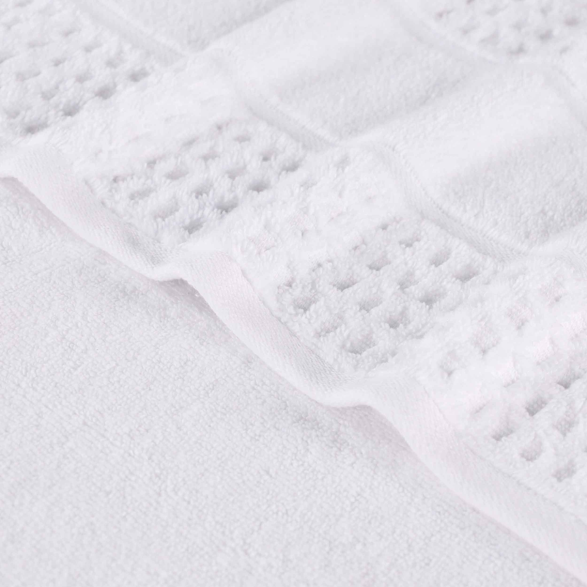 Napa Zero Twist Cotton Solid Waffle Face Towel Washcloth Set of 12