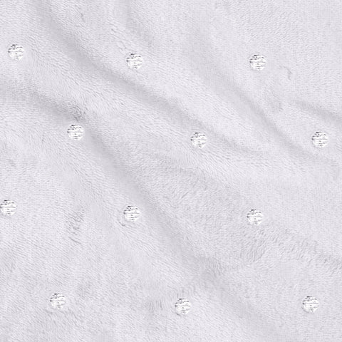 Fleece Plush Medium Weight Fluffy Soft Decorative Polka Dot Blanket