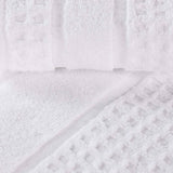 Napa Zero Twist Cotton Solid Waffle Face Towel Washcloth Set of 12
