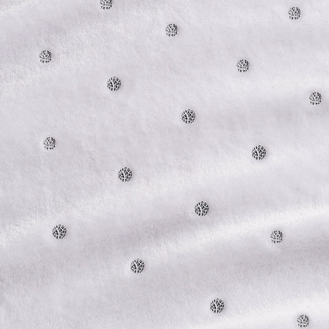 Fleece Plush Medium Weight Fluffy Soft Decorative Polka Dot Blanket