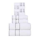 Niles Egyptian Giza Cotton Plush Heavyweight Soft 8 Piece Towel Set