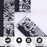 Wisteria Cotton Medium Weight Floral Jacquard Border 12 Piece Towel Set